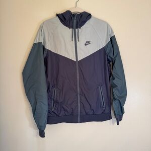 Nike Windrunner Multi Blue Jacket Zip-Up Size S